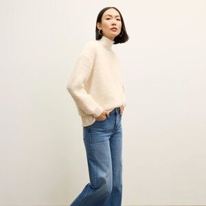 The Lea Sweater - Loop Knit - Snow - Size S
